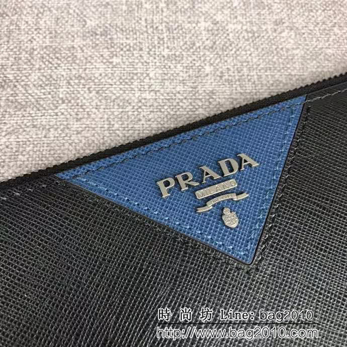 PRADA普拉達 官網同步 專櫃最新款式 男士手包 2NG05V DD1136